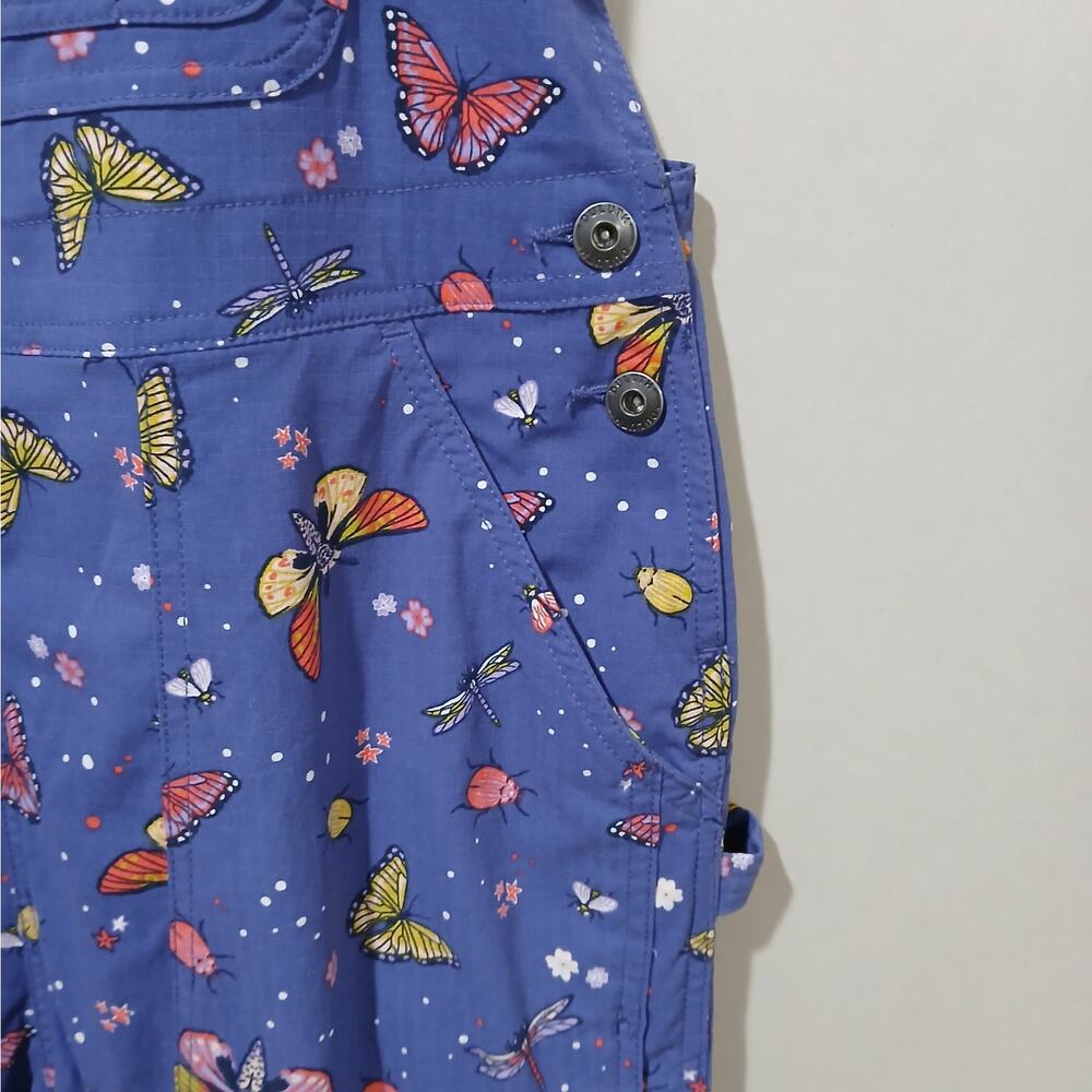 DULUTH TRADING Heirloom Gardening Bib Overalls Small 31 NWT Backyard Bugs - Picture 10 of 16